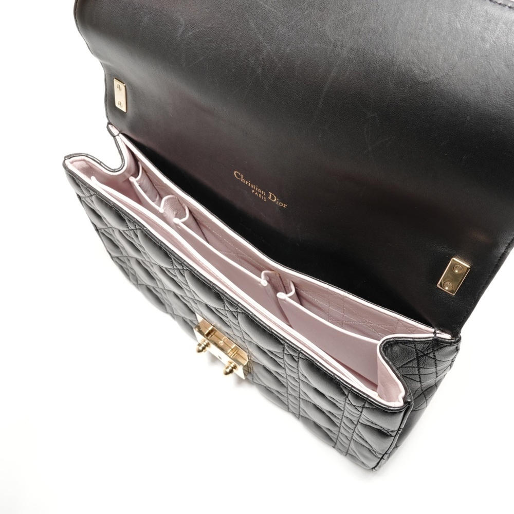 CHRISTIAN DIOR Black Leather Shoulder Bag - Picture 10 of 13
